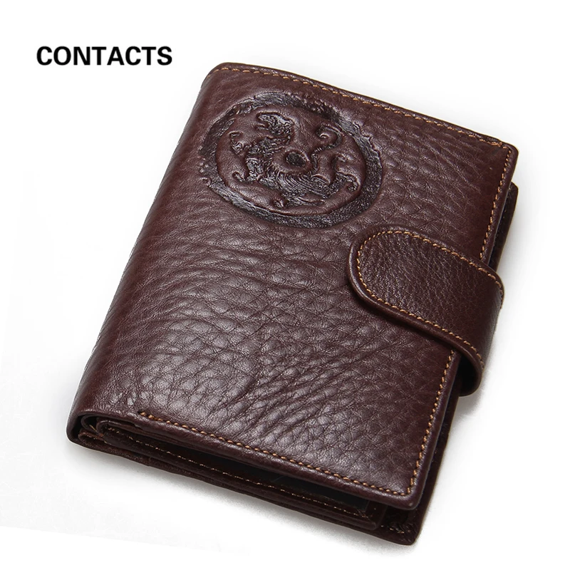 Top Quality Guarantee Genuine Leather Mens Passport Holder Wallets Muti