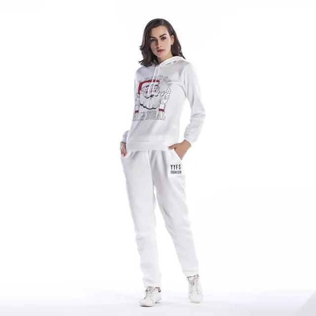 Best Offers 2018 Tracksuits Women Set Autumn New Two-Piece Suit Santa Claus Print Large Size Women 2 Piece Set Top And Pants Best Offers 2018 Tracksuits Women Set Autumn New Two-Piece Suit Santa Claus Print Large Size Women 2 Piece Set Top And Pants
