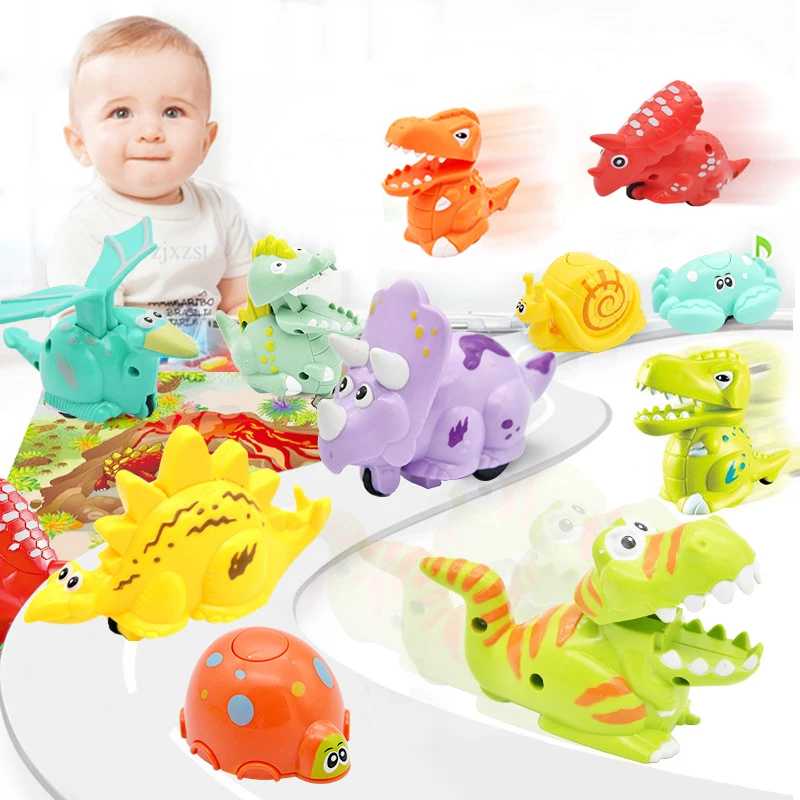 

Animals Pull Back Diecast Model Cars Toy cute snails dinosaur Vehicle Toys For Children Christmas Birthday Gift Pullback Car