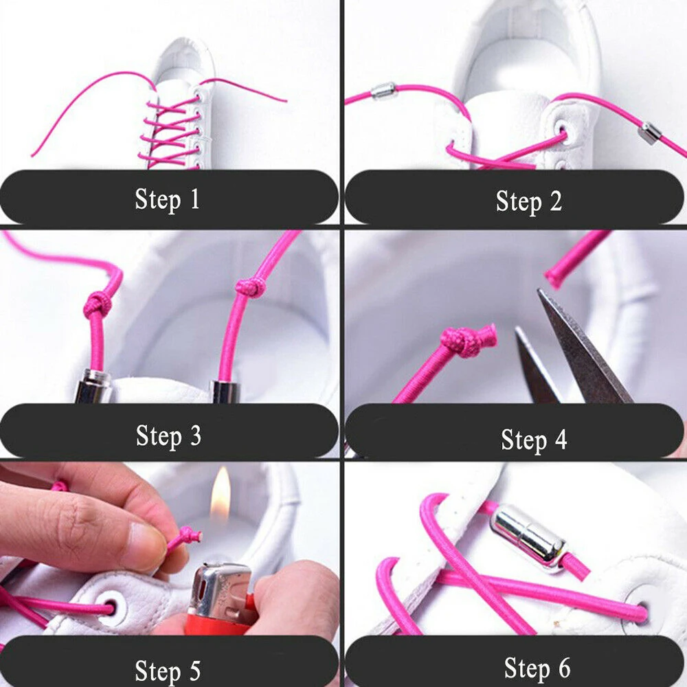 1 пара унисекс, металлические шнурки в капсулах без шнуровки, эластичные шнурки для обуви, круглые детские шнурки для отдыха, быстрые шнурки для спортивной обуви