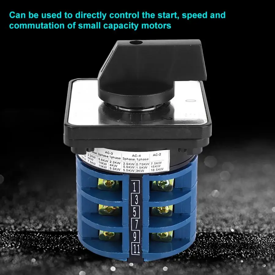 

LW28-32/3 32A Rotary Cam Changeover Switch with Screws For Conversion of Various Control Lines