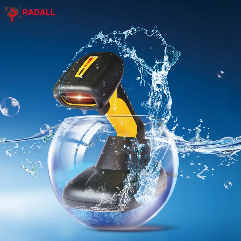 

RD-1200 high quality Portable CCD wired barcode scanner RD-1205 Wireless bar code reader Waterproof IP67 Easy Charging