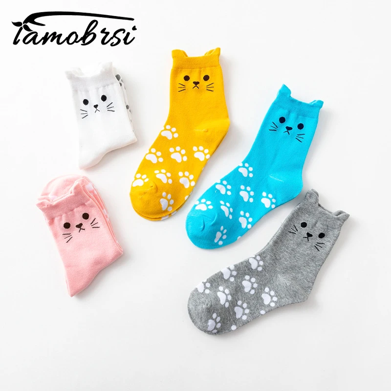Cartoon Cute Cats Paw Socks Cat Cotton Socks Women Socks Paw Cat Cute Kawaii 2023 Aliexpress