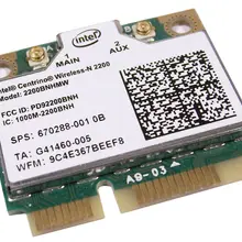Беспроводной адаптер карта для Intel 2200BGN 2200 bnhmw Wi-Fi адаптер Половина Mini PCI-e pcie Беспроводной WiFi WLAN карта