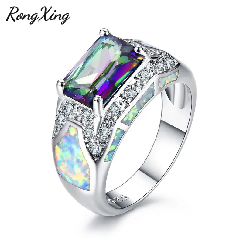 Holiday For Women Amethyst Fire Opal 925 Sterling Silver Engagement Ring Sz 7