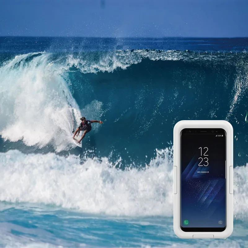 للماء حالة لسامسونج غالاكسي ملاحظة 8 الهجين السباحة الغوص التزلج المياه صدمة واقية الغطاء الخلفي لسامسونج S7 S6 s8 زائد