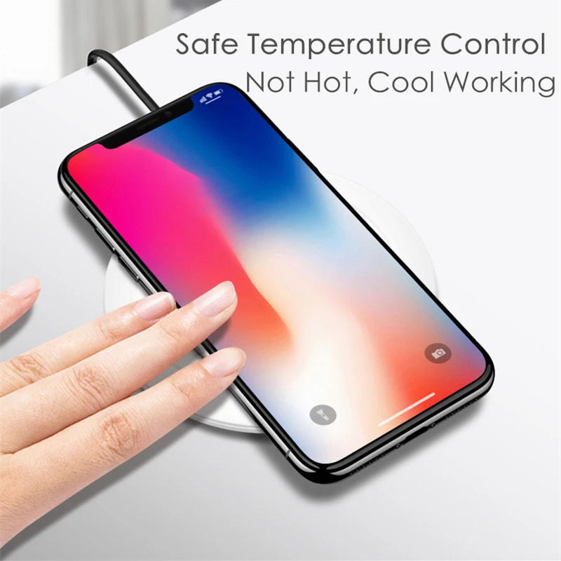 Беспроводное зарядное устройство Qi для iPhone XS X 8 Plus быстрая Беспроводная зарядка