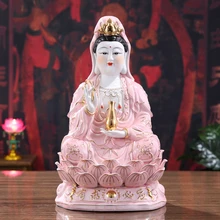Статуя Будды статуя Гуаньинь Керамические ремесла творческой живописи украшения Высокий белый фарфоровый Baohong Гуаньинь декоративные статуэтки