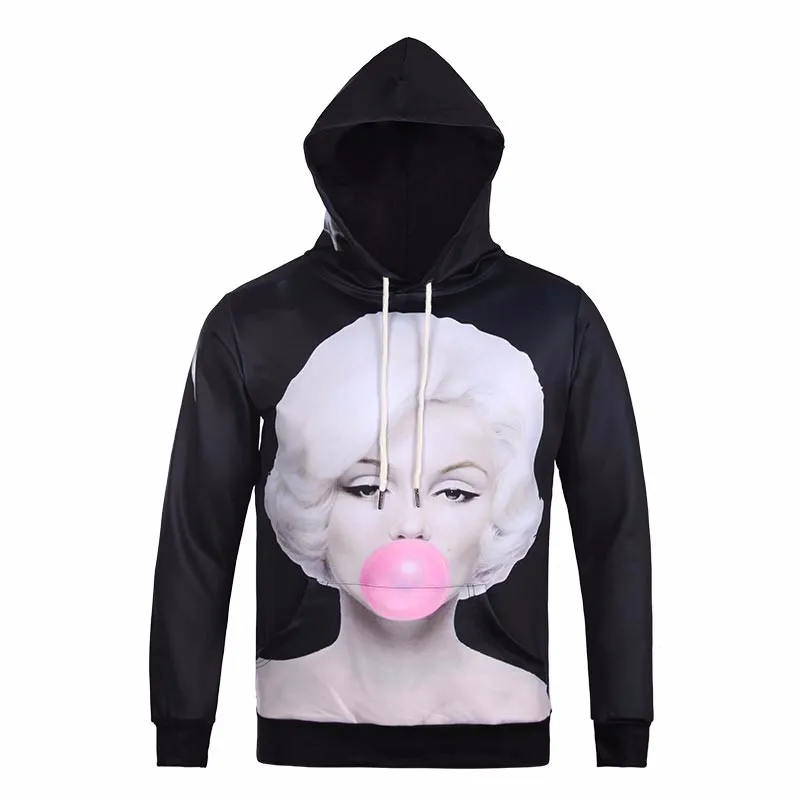 personalizzabile! Felpa girocollo /"Marilyn/" con Marilyn Monroe