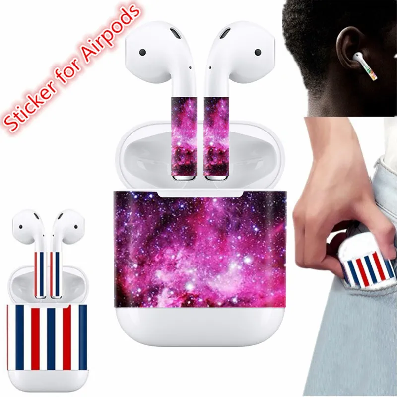 

Skin Stickers Silicone Case for AirPods Skin Decal Protective Cover Wraps