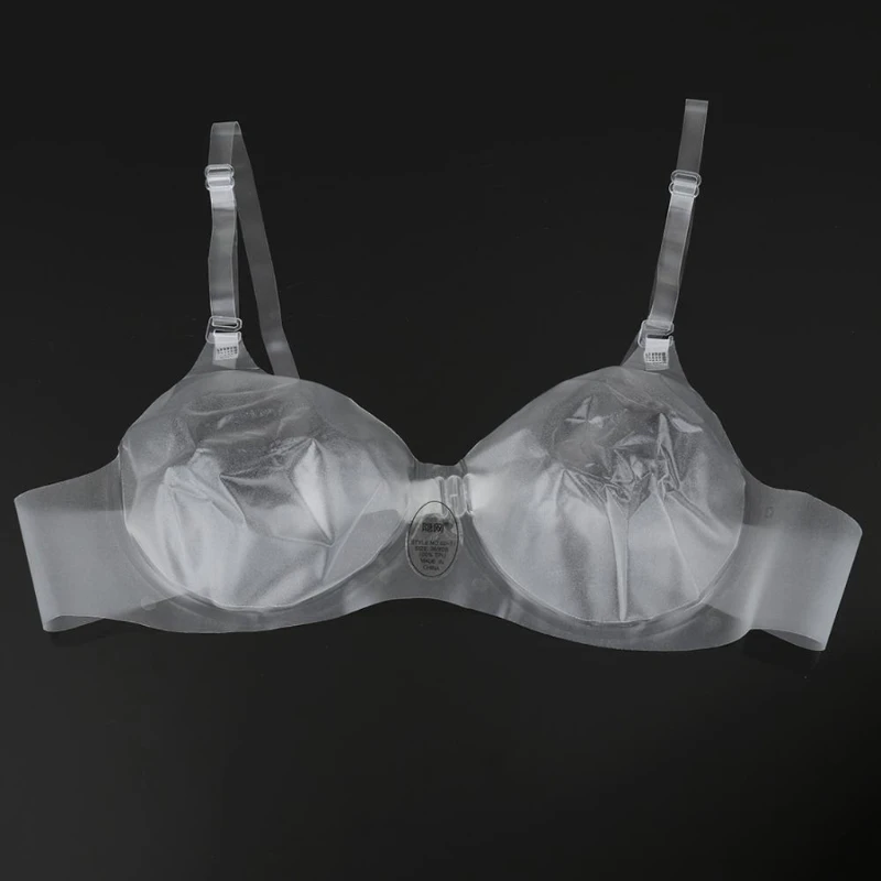 Sexy Clear Bra Women Soft Cup Thermoplastic Polyurethane Bralet Invisible Bra With Shoulder Strap Transparent Bralette Lady