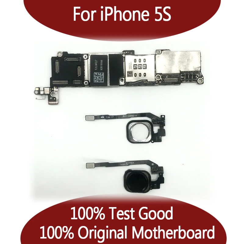 100% оригинальная разблокированная материнская плата для iphone 5S без Touch ID 16 ГБ с