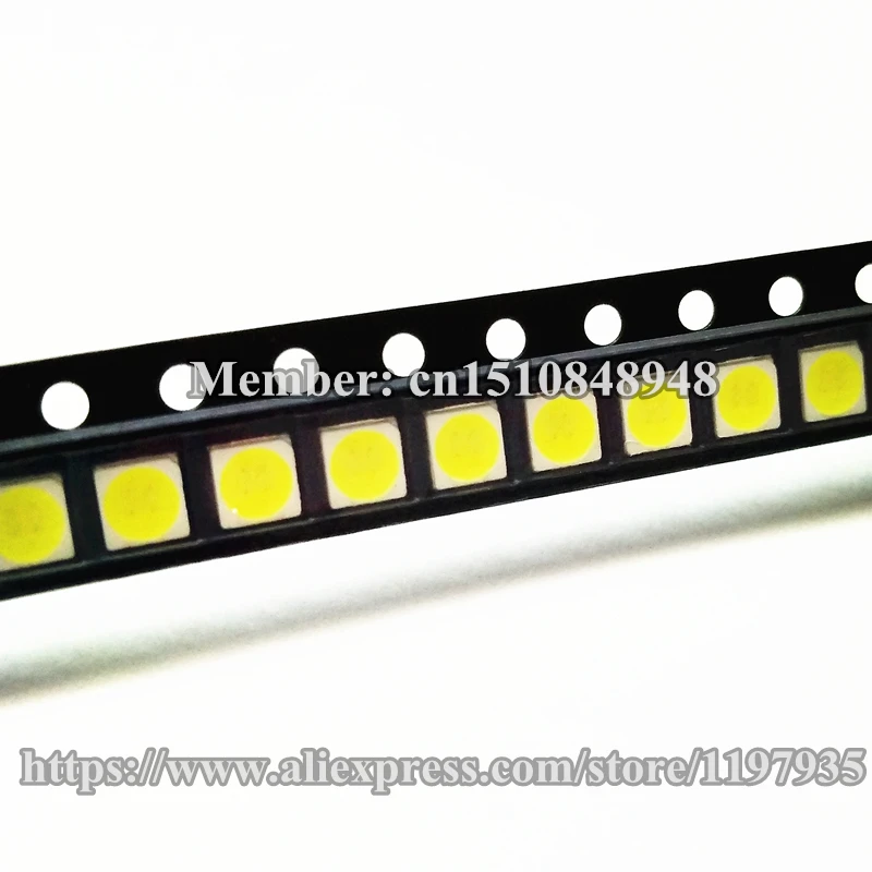 

50pcs 3MM LED Backlight High Power LED 1W 3030 6V 6.3V Cool white 110-120LM 3030 smd led Ball