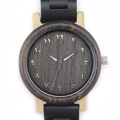 BOBO BIRD L-N14 Couple Wooden Watches 100% Natural Wood Watches Men Women Clock Christmas Gift in Case 