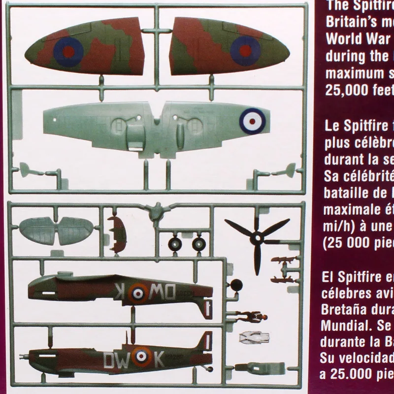 1:100 весы Revell оснастки знаменитостей F16 Fighting Falcon P-51 Mustang Spitfire A-10 Thunderbolt военный самолет воздушное судно истребитель модельная игрушка