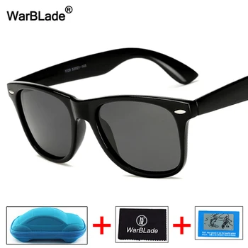 

WarBLade 17 Color Polarized Sunglasses Men Square Driving Mirror Coating Points Black Frame Eyewear Night Vision Sun Glasses