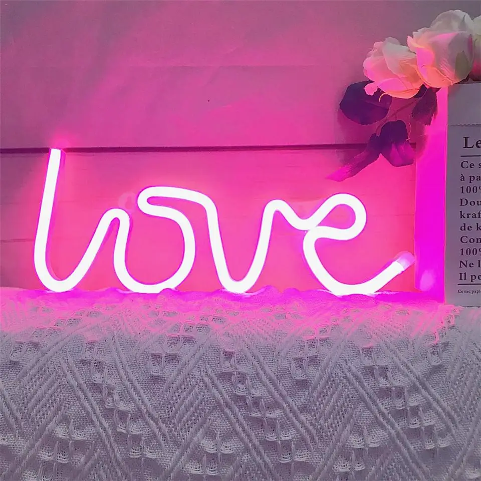 neon bedroom wall lights