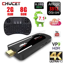 H96 Pro mini pc Smart TV box Android 7.1 Amlogic S912 Octa Core 2GB DDR3 8G ROM H.265 4K Small Media Player 2.4G WIFI tv stick