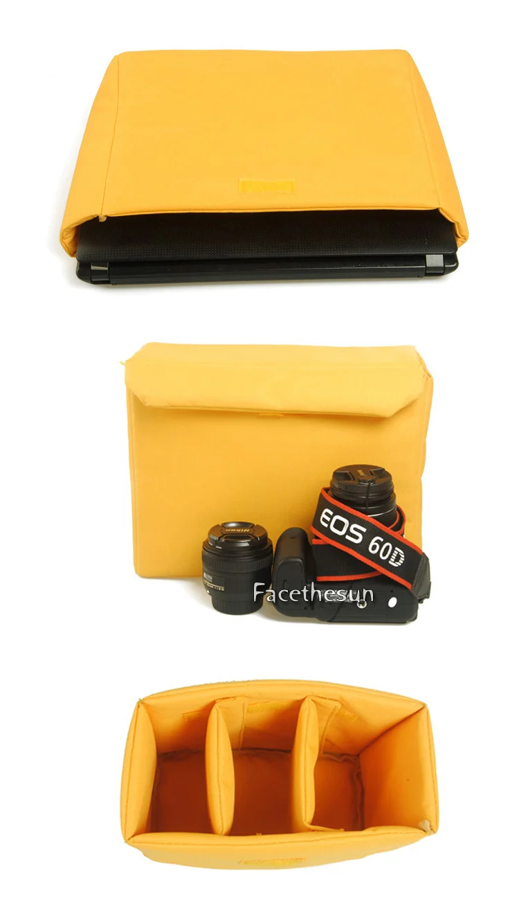 Vintage camera shoulder canvas bag insert MU2138-2