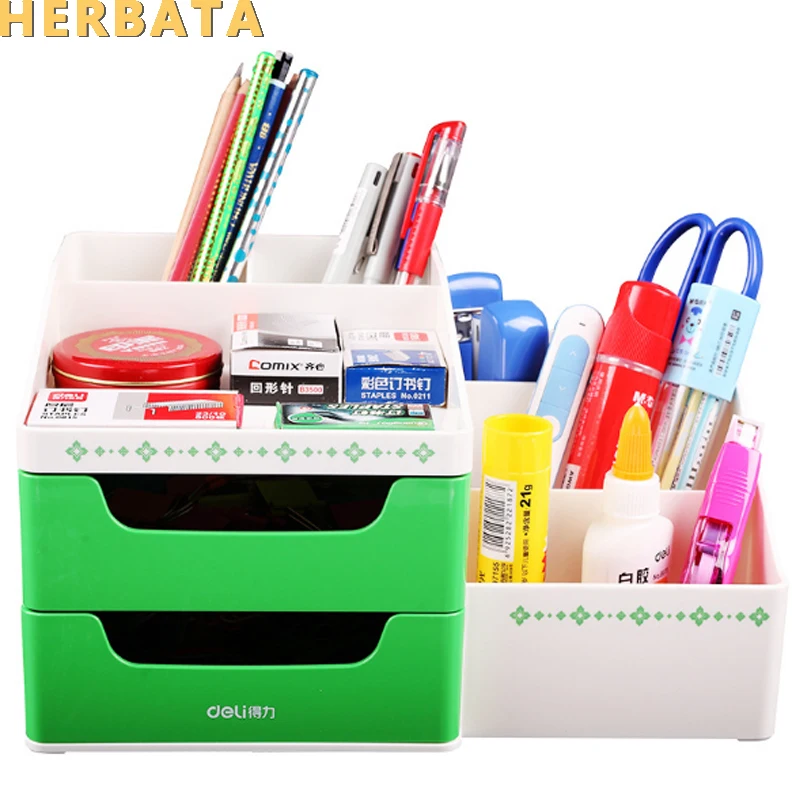 Pen Holder Desk New Fashion Multifunction Korean Desk Storage Box