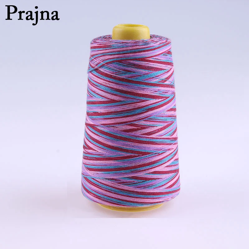 Разноцветная швейная нить Prajna 3000 ярдов нитки для машинной вышивки шитья