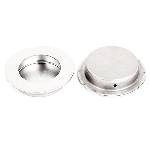 

Sliding Door Drawer 60mm Round Recessed Flush Pull Handle 2pcs