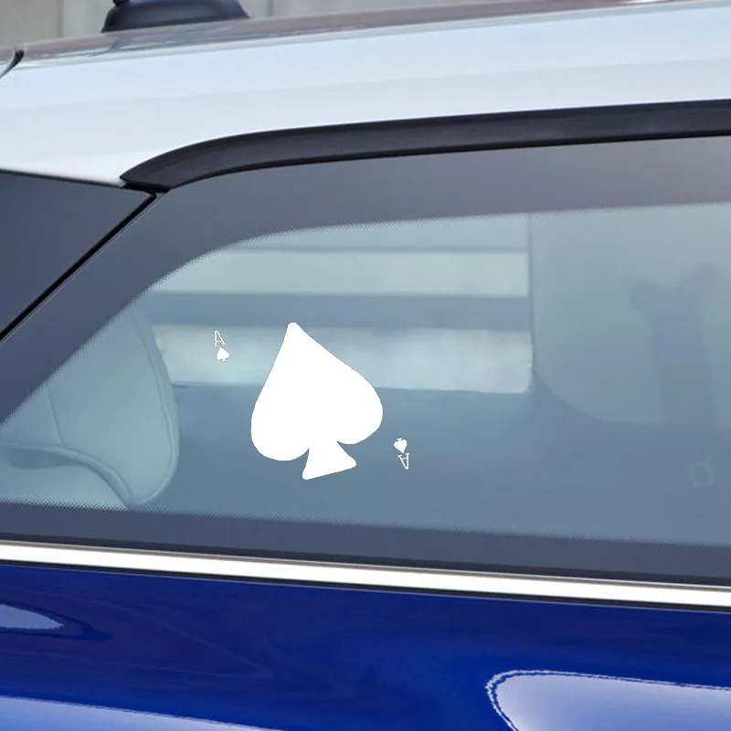 YJZT 11 2*12 5 см мультяшный для покера это Ace Of Spades автомобильная наклейка