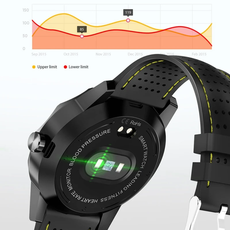 Трекер фитнес Смарт-часы мужские IP68 Водонепроницаемый трекер активности Smartwatch часы с полями для Android iPhone IOS Телефон