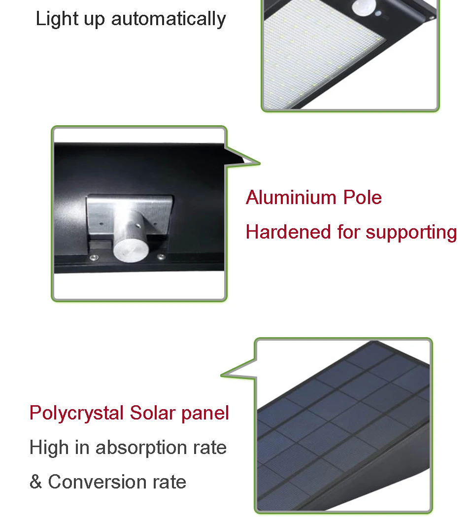 Conduziu a Iluminação Solar ao ar Conduziu a Luz Conversão do Painel Luz de Rua Grande Qualidade Livre Solar Perfeito Boa Alto Brilho Led 8 Cheap led solar outdoor light