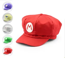 Super Mario Plush Toys Cotton Plush Caps Mario Luigi Wario Waluigi Cosplay Hat Plush Toys Holloween