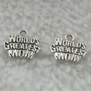 

560 pieces antique silver crown charms 14x12mm #347