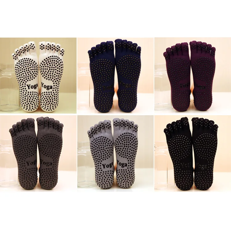 

High quality Yoga Socks Anti-slip sports men's Socks Good Grip five fingers Cotton socks