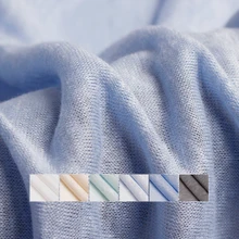 Жемчужный Шелковый светильник, тонкая трикотажная льняная эластичная льняная одежда, летняя футболка, сделай сам, одежда, ткань