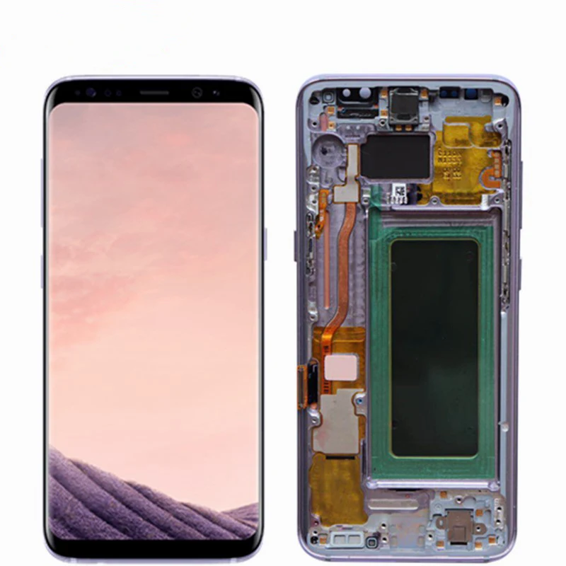 С надписями «Original» и «ожог-тени Дисплей для Samsung Galaxy S8 G950F G950U S8 плюс ЖК-дисплей G955 G955F ЖК-дисплей с Экран сенсорный экран с рамкой