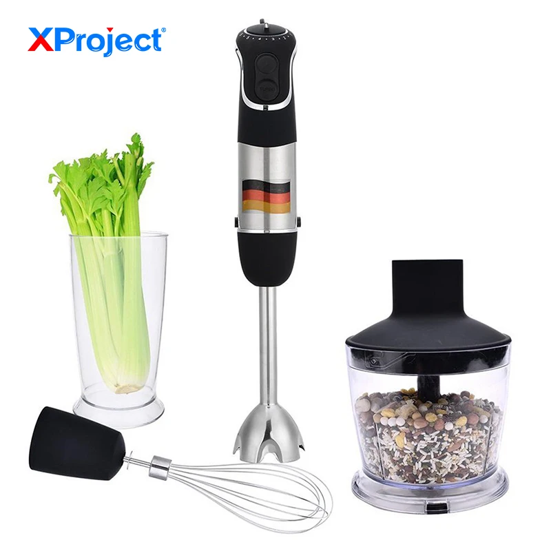 

XProject Hand blender 100V-120V powerful 3-in-1 Dip Blender Multi-functional 850W Kitchen Food Processor professional Stirrer
