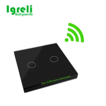 

Igreli Wireless Remote Controller With Crystal Glass Waterproof,rf 433mhz Intelligent Remotes Transmitter For Touch Switch