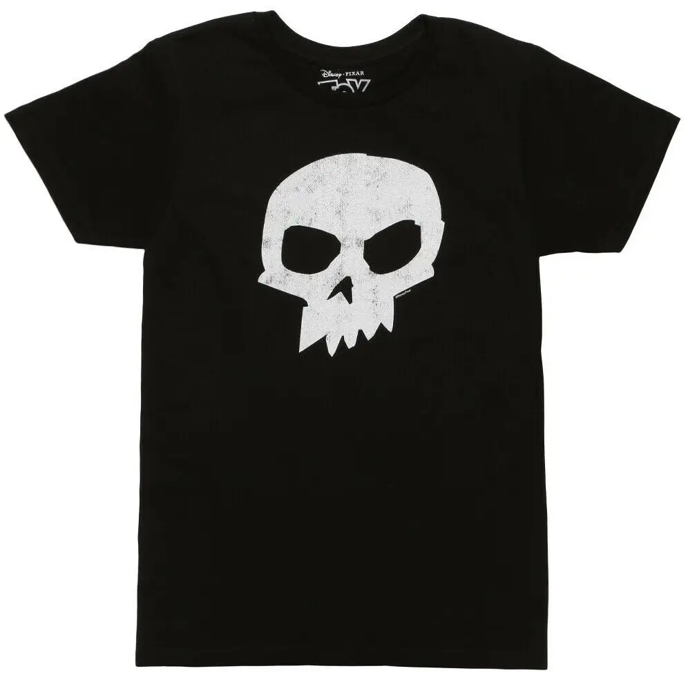 Toy Story Sid Distressed Skull Black Men's T-Shirt NewTops wholesale Tee custom Environtal printed Tshirt cheap | Мужская одежда