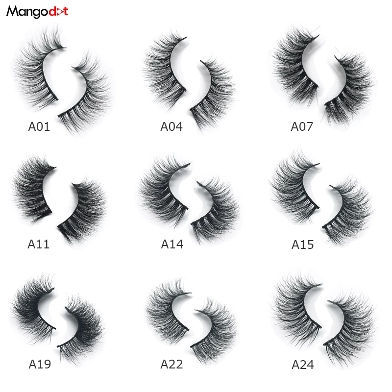 

Mangodot Eyelashes 3D Mink Eyelashes Crossing Mink Lashes Full Strip Handmade Eye Lashes 15 Styles New Package cilios naturais