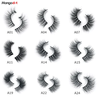 

Mangodot Eyelashes 3D Mink Eyelashes Crossing Mink Lashes Full Strip Handmade Eye Lashes 15 Styles New Package cilios naturais