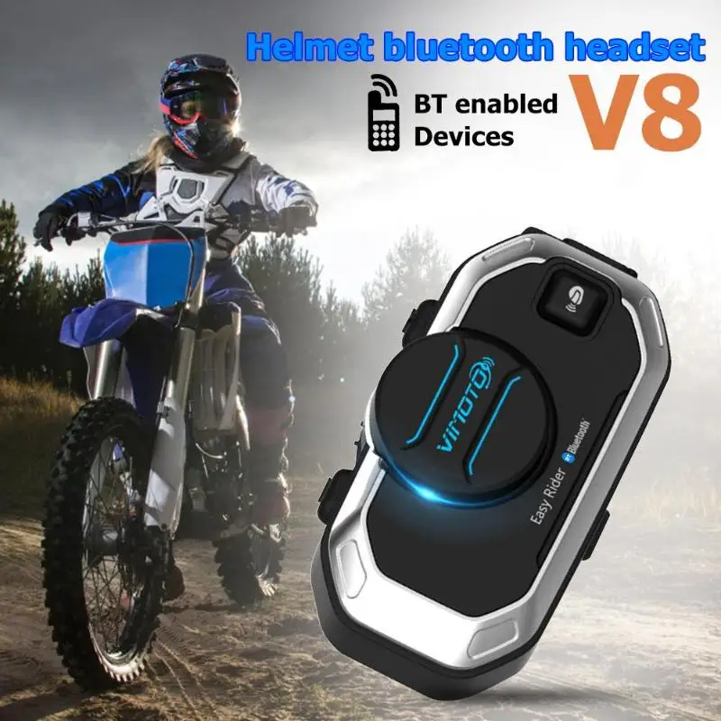 1/2PCS Free DHL Vimoto V8 Helmet Bluetooth Intercom Motorbike Stereo BT Headset Headphones For Mobile Phone GPS 2 Way Radios | Автомобили