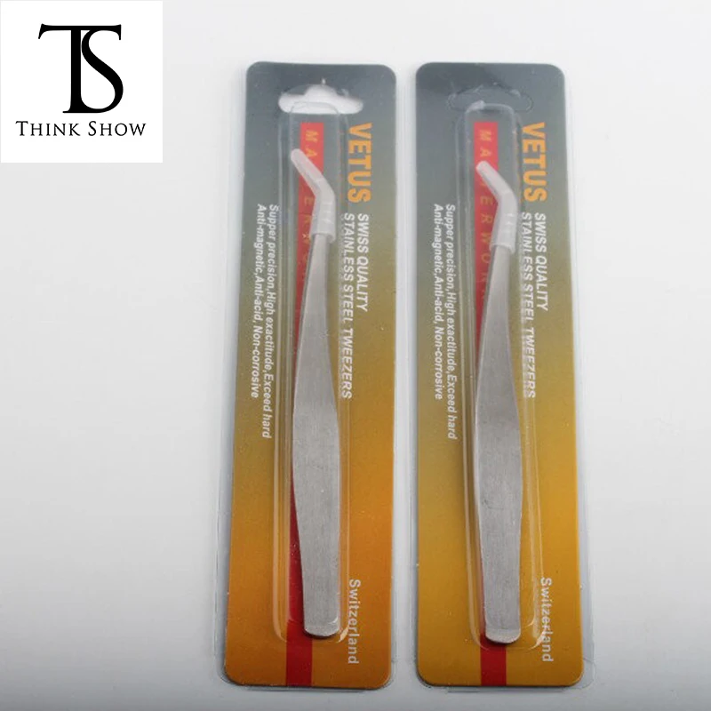

Thinkshow 1 Pair Eyelashes Extension Tweezers Face Hair Removal Clip Makeup Tool Eyebrow Tweezers Beauty Wholesale