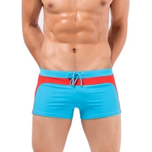 Для мужчин модные пляжные плавки пикантные Мужской купальный костюм Боксер Краткое шорты для женщин галстук веревка плавание одежда нижнее бельё