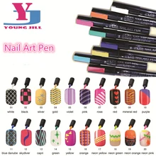 Новая модная Высококачественная ручка для нейл-арта, 16 цветов, женские косметические инструменты для нейл-арта, дизайн для рисования, УФ-Гель-лак для маникюра