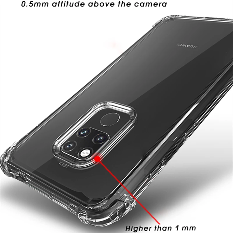 Чехол для Huawei Mate 20 IPAKY 20X Гибридный прозрачный противоударный чехол бампер из ТПУ