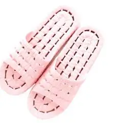 Летние шлепанцы для ванной; нескользящая обувь для ванной; домашняя обувь для мужчин и женщин; сандалии и тапочки для влюбленных; Мужская обувь; вьетнамки - Цвет: pink