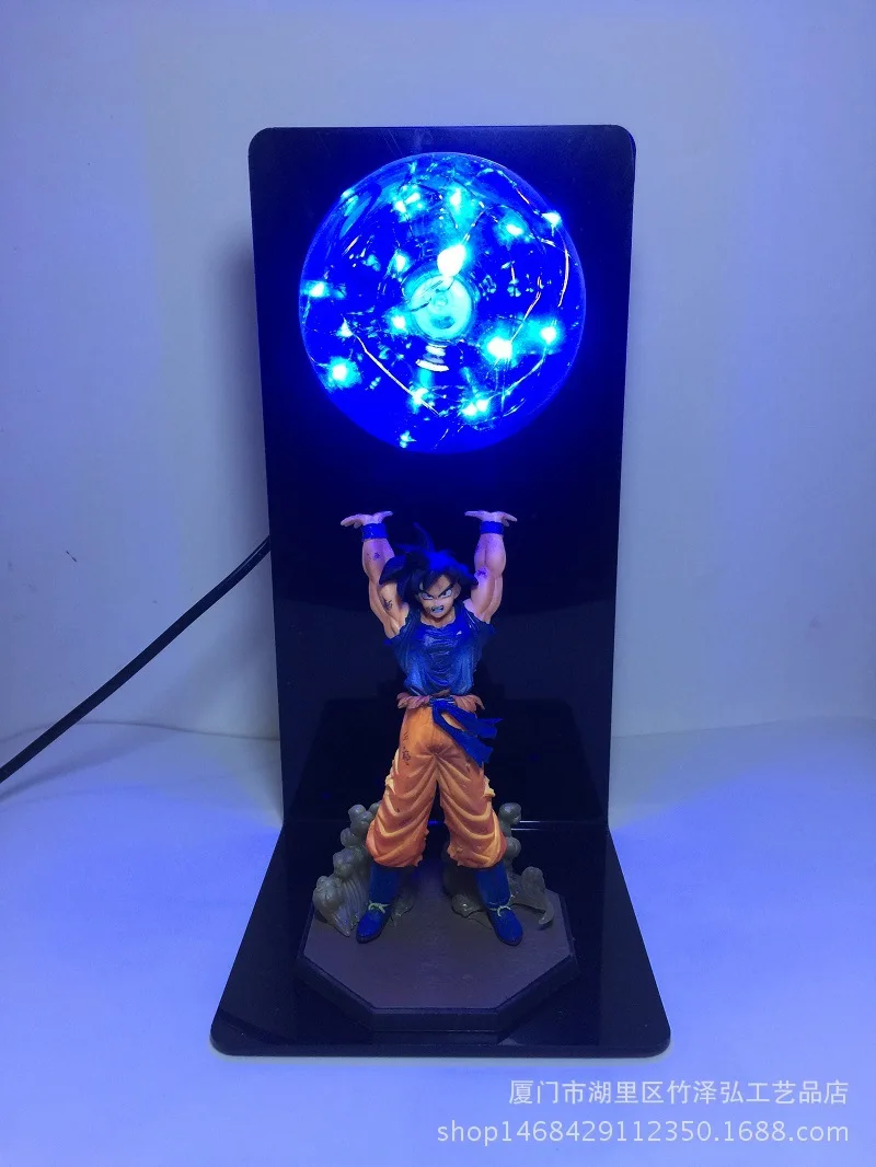 Dragon Ball Goku силовые бомбы ночник Креативный светодиодный настольный светильник для спальни кабинет Декор новинка подарок для детей игрушки Фигурки подарок - Цвет: A