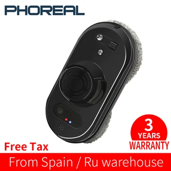 Робот для мытья окон PhoReal FR-S60, мощный отсос, дистанционное управление, защита от падения