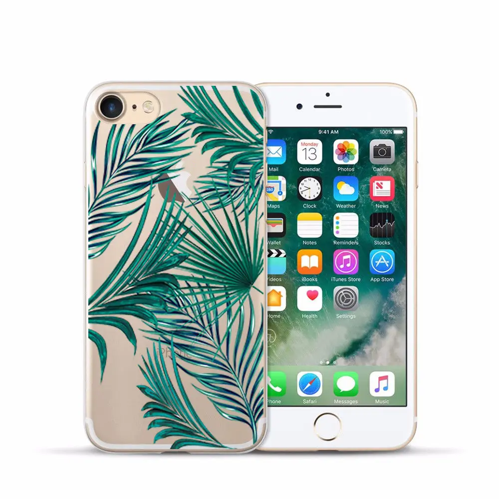 Arvin Case FOR Iphone 7 Soft Clear Protective TPU Back Cover FOR 5 5S 6 sPlus X XS Max XR Painting Silicon Cover FOR Iphone 6s (10)