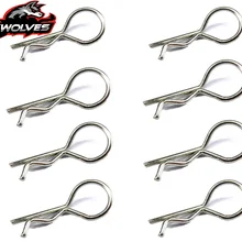 Dropshipping 8pcs Body Clips Pins Stainless Steel For 1/8 1/7 1/5 RC Car Shel body KM ROVAN HSP Truck Buggy Baja Monster truck