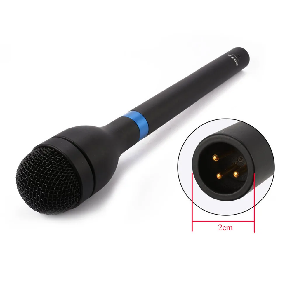 BOYA BY-HM100 ручной микрофон сплав всенаправленный динамический XLR микрофон для выступлений видео интервью BY-WXLR8 Pro